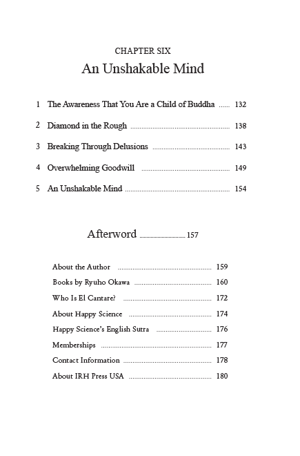 Book, An Unshakable Mind : How to Overcome Life's Difficulties, Ryuho Okawa, English