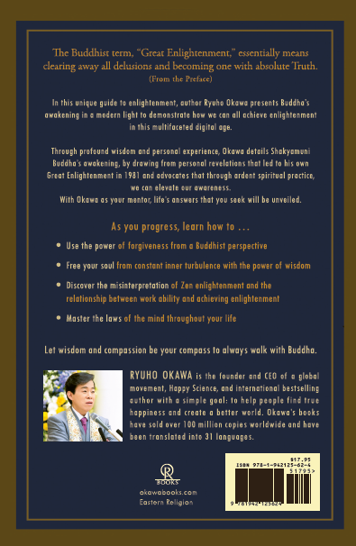 Book, The Laws of Great Enlightenment : Always Walk with Buddha, Ryuho Okawa, English