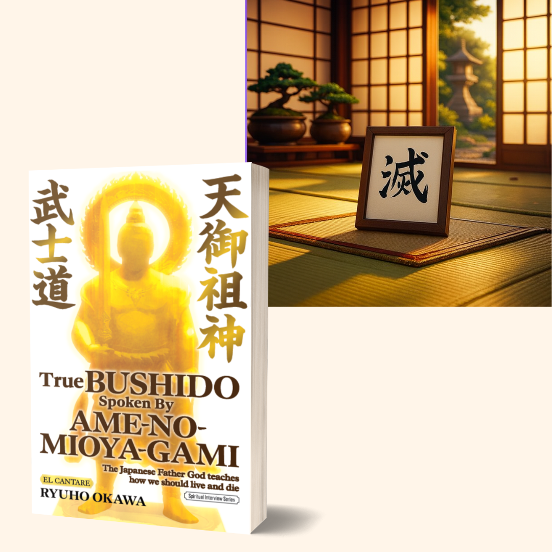 Book, True Bushido Spoken By Ame-no-Mioya-Gami: The Japanese Father God Teaches how We should live and die, English