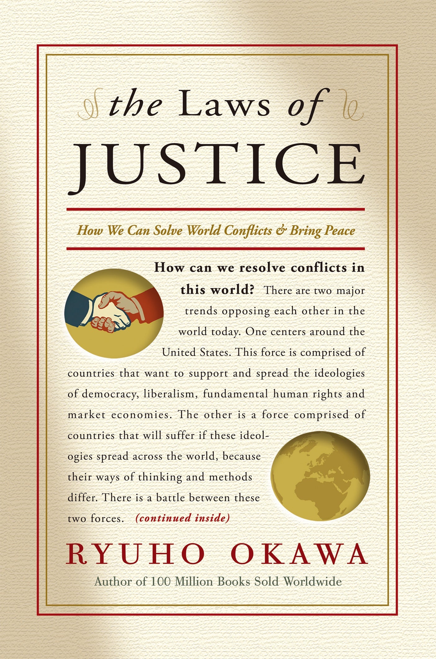 The Laws of Justice : How We Can Solve World Conflicts and Bring Peace, Ryuho Okawa, English - IRH Press International